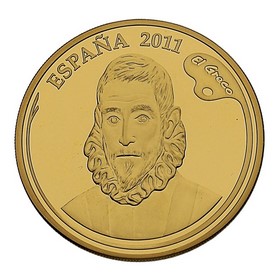 Moneda 400 Euros El Greco Proof Oro 2011 Madrid 27 g