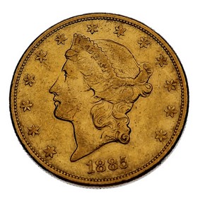 Moneda Estados Unidos Twenty Dollars Oro 1885 33,31 g