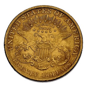Moneda Estados Unidos Twenty Dollars Oro 1899 33,39 g
