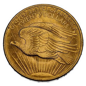 Moneda Estados Unidos Twenty Dollars Oro 1908 33,42 g