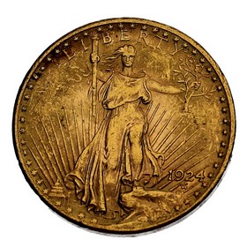 Moneda Estados Unidos Twenty Dollars Oro 1924 33,40 g