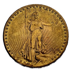 Moneda Estados Unidos Twenty Dollars Oro 1928 33,41 g