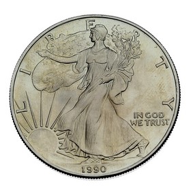 Moneda Estados Unidos Eagle Plata 1990 1 oz