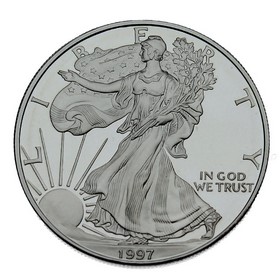 Moneda Estados Unidos Eagle Plata 1997 Proof 1 oz