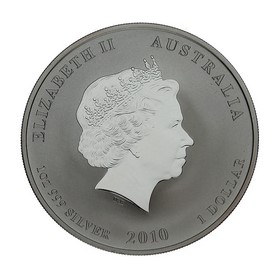Moneda Australia 1 Dollar Año del Tigre Plata 2010 1 oz