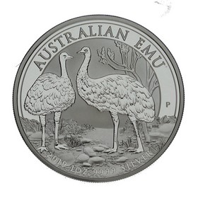 Moneda Australia 1 Dollar Emu Plata 2019 1 oz