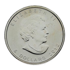 Moneda Canadá 5 Dollars Puma Plata 2012   1 oz