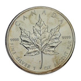 Moneda Canadá 5 Dollars Maple Leaf Plata 2012 1 oz