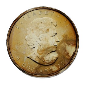 Moneda Canadá 5 Dollars Maple Leaf Plata 2012 1 oz