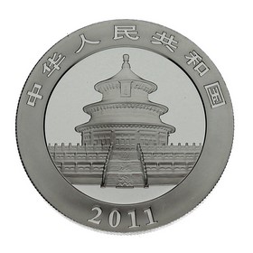 Moneda China 10 Yuans panda Plata 2011 1 oz