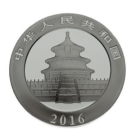 Moneda China 10 Yuans Panda Plata 2016 30 g