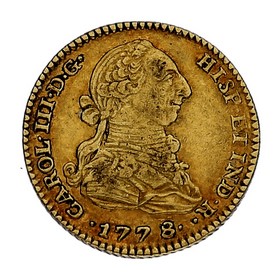 Moneda 2 Escudos Oro 1778 Madrid M-PJ 6,69 g