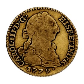 Moneda 1 Escudo Oro 1779 Madrid M-PJ 3,27 g