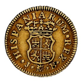 Moneda 1/2 Escudo Oro 1755 Madrid J-M-B 1,78 g