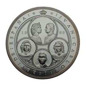 Moneda 10.000 Pesetas 5º Centenario Plata 1989 168,75 g