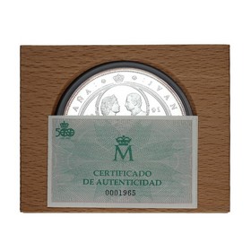 Moneda 10.000 Pesetas 5º Centenario Plata 1991 168,75 g