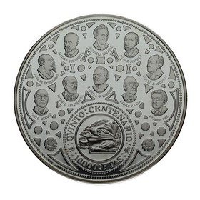 Moneda 10.000 Pesetas 5º Centenario Plata 1992 168,75 g