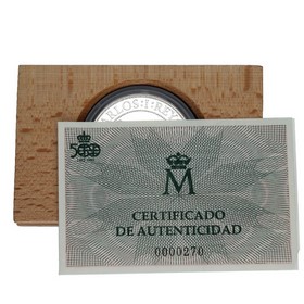 Moneda 5.000 Pesetas 5º Centenario Plata 1990 54 g