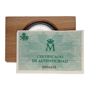 Moneda 5.000 Pesetas 5º Centenario Plata 1991 54 g