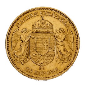 Moneda Hungría 20 Coronas Oro 1895 6,78 g