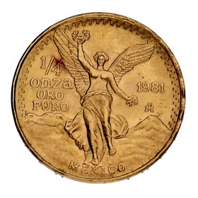 Moneda México Libertad Oro 1981 1/4 oz