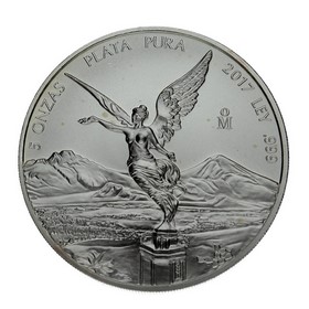 Moneda México Libertad Plata 2017 5 oz
