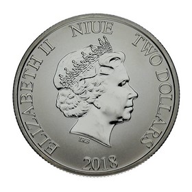 Moneda Niue 2 Dollars 90 Aniversario Disney Plata 2018 1 oz