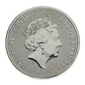 Moneda Reino Unido 5 Pounds Toro Negro Clarence Plata 2018 2 oz