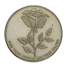 Medalla Rosa Reino Unido Plata 2012 1 oz