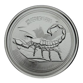 Moneda República de Chad 500 Francos Escorpión Plata 2017 1 oz