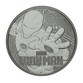 Moneda Tuvalu 1 Dollar Iron Man Plata 2018 1 oz