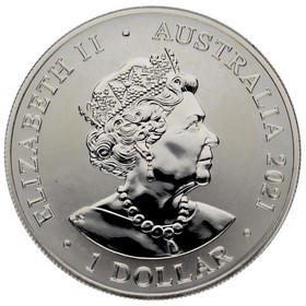 Moneda Australia 1 Dollar Australia Zoo Guepardo  Plata 2021 1 oz