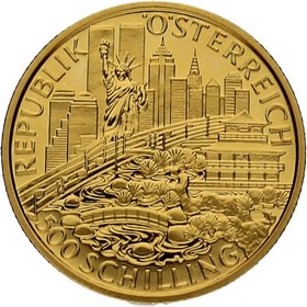 Moneda Austria 500 Schillings Oro 1998 8,08 g