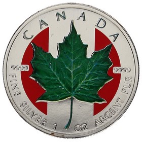 Moneda Canadá 5 Dollars Maple Leaf Plata 1999 1 oz