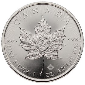 Moneda Canadá 5 Dollars  Maple Leaf Plata 2020 1 oz