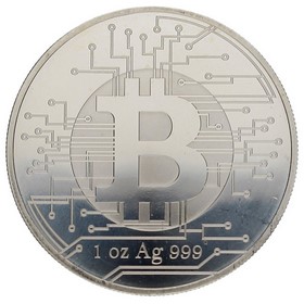 Moneda República de Chad 5000 Francos CFA Bitcoin Plata 2022 1 oz