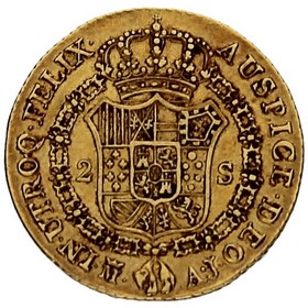 Moneda 2 Escudos Oro 1824 Madrid AJ 6,77 g