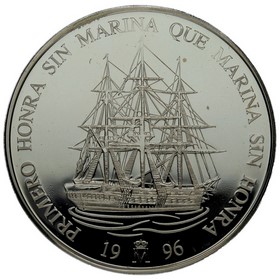 Moneda 25 Ecu Marina española Plata 1996 170 g