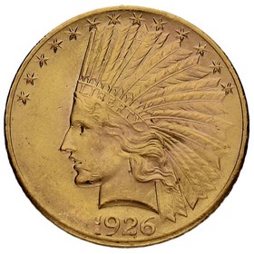 Moneda Estados Unidos 10 Dollars Indian Head Oro 1926 16,72 g