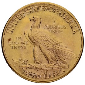 Moneda Estados Unidos 10 Dollars Indian Head Oro 1926 16,72 g