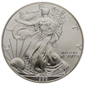 Moneda Estados Unidos 1 Dollar American Eagle Plata 1999 1 oz