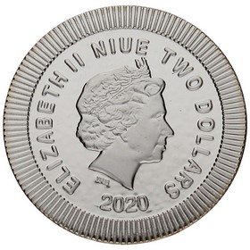 Moneda Niue 2 Dollars Búho Ateniense Plata 2020 1 oz