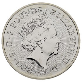 Moneda Reino Unido 2 Pounds Robin Hood Plata 2021 1 oz