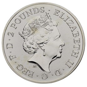 Moneda Reino Unido 2 Pounds David Bowie Plata 2021 1 oz