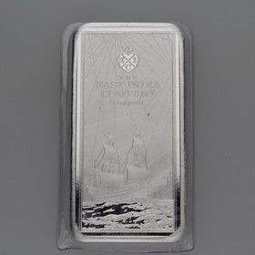 Moneda Santa Elena 10 Pounds Compañía de las Indias Orientales Plata 2021 10 oz