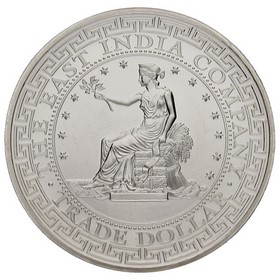 Moneda Santa Elena 1 Round Compañía de las Indias Orientales Plata 2018 1 oz