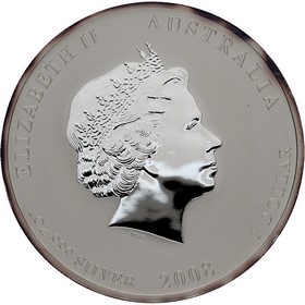 Moneda Australia 1 Dollar Año del Ratón Plata 2008 1 oz