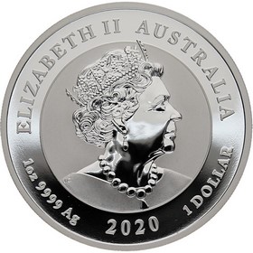 Moneda Australia 1 Dollar Quokka Plata 2020 1 oz
