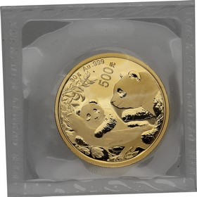 Moneda China 500 Yuans Oro 2021 30 g