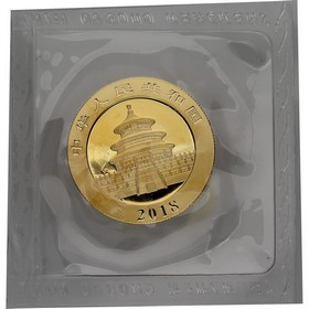Moneda China 200 Yuanes Panda Oro 2018 15 g